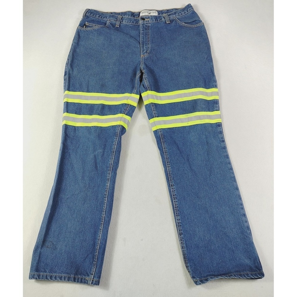 Carhartt FR Jeans Mens 40 Blue HiVis Flame‎ Resistant Workwear Denim Durable